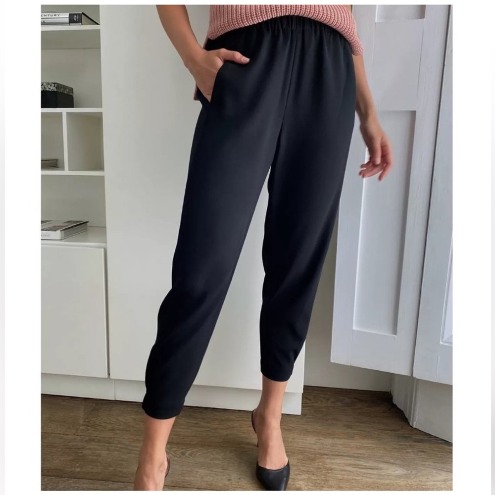 Aritzia Babaton black dress plant joggers 00 | capsule wardrobe, elevated basics